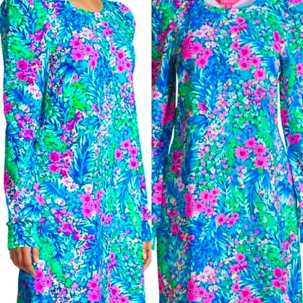 NWT LILLY PULITZER L JANSEN DRESS MULTI TINY GARDEN BEAUTIFUL! - Picture 7 of 9